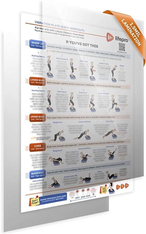 Amazon.com : LifePro Whole Body Vibration Plate Workout Laminated ...