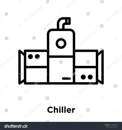 Chiller Icon Vector Isolated On White Stock Vector (Royalty Free ...