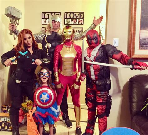 2017 Marvel Superheroes | Family costumes, Family costumes diy, Family ...