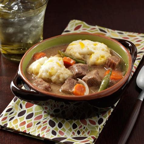 Beef Stew with Cheddar Dumplings Recipe: How to Make It | Taste of Home