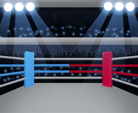 Download Boxing Ring Cartoon Background | Wallpapers.com