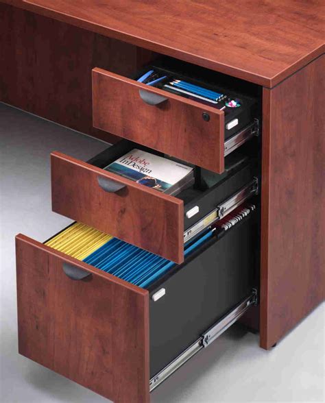 Desk With Locking File Cabinet : 54 Oak Deluxe Executive Rolltop Desk ...