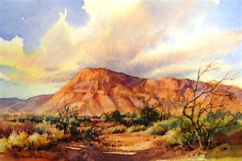 Desert Sky Watercolor Painting – Roland Lee