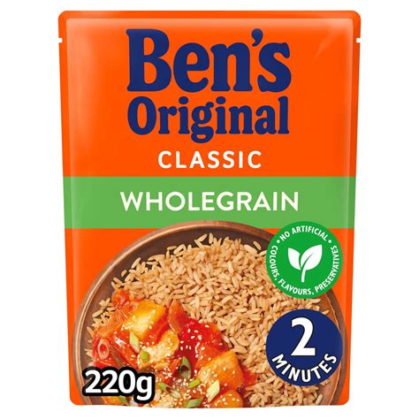 Bens Original Wholegrain Microwave Rice 220g | Zoom