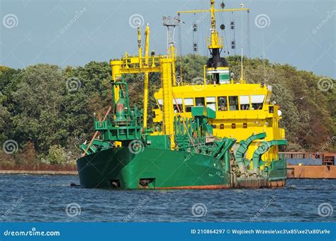 HOPPER DREDGER stock image. Image of hydrotechnical - 210864297