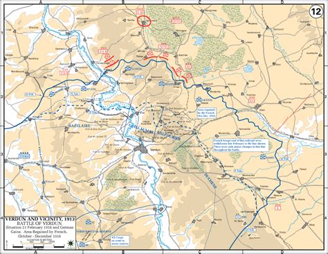 Battle of Verdun 1916 | Verdun, Map, Battle