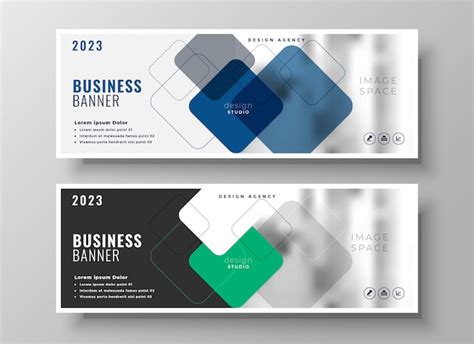 Free Vector | Creative corporate business banners design