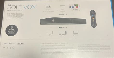 New TiVo Bolt VOX Cable/OTA Antenna All-in-One Live TV Streaming Device ...