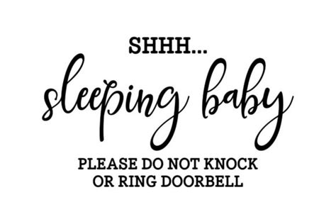 Shhh Baby Is Sleeping Quote Royalty Free Vector Image | atelier-yuwa ...