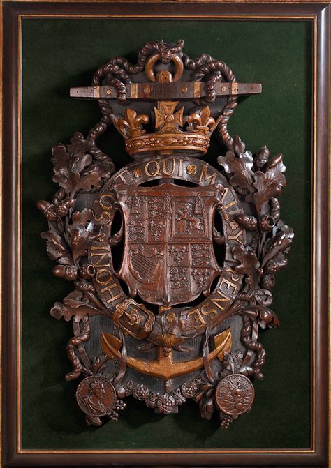 Carved coat of arms of James II (1633-1701) as Duke of York - National ...