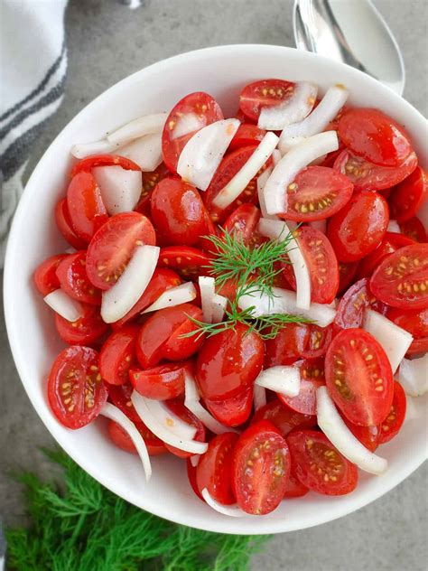 Quick Tomato Salad - Olga in the Kitchen