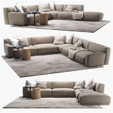 L Shaped Sofa 3d Model Free Download