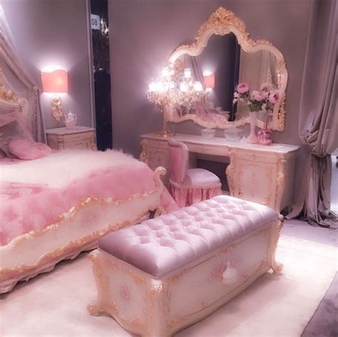 30+ Glamorous Pink And Gold Bedroom – DECOOMO