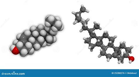 3D Molecular Structure Of Cholesterol Royalty Free Stock Image - Image ...