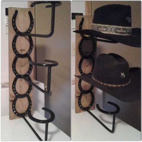 Horseshoe Hat Rack | Horseshoe projects, Hat rack, Horseshoe