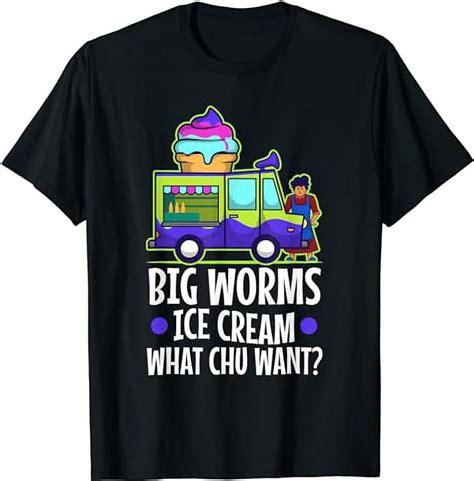 Big worms ice cream truck T-Shirt - Walmart.com