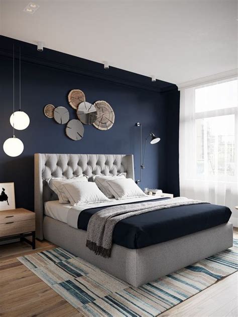 47 Beautiful Blue And Gray Bedrooms - DigsDigs