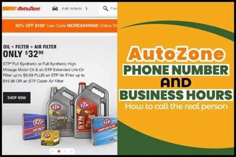 AutoZone Phone Numbers and Business Hours; How To Call The Real Person