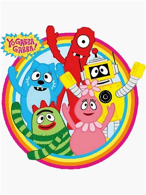 "Yo Gabba Gabba" Sticker for Sale by ingridglenn | Redbubble