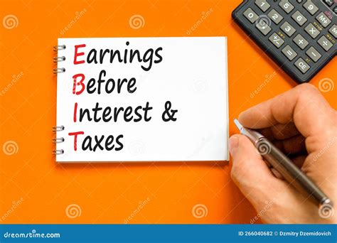 EBIT Symbol. Concept Words EBIT Earnings before Interest and Taxes on ...