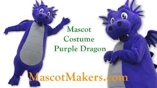 Purple Dragon Mascot Costume | Mascot Makers - Custom mascots and ...