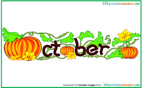 October Clipart October Clipart, October Images, October Quotes, Free ...