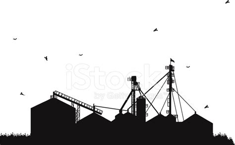 Agricultural Grain Silo and Corn Fields stock photos - FreeImages.com