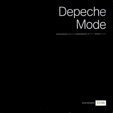 Depeche Mode – Everything Counts (1989, Vinyl) - Discogs