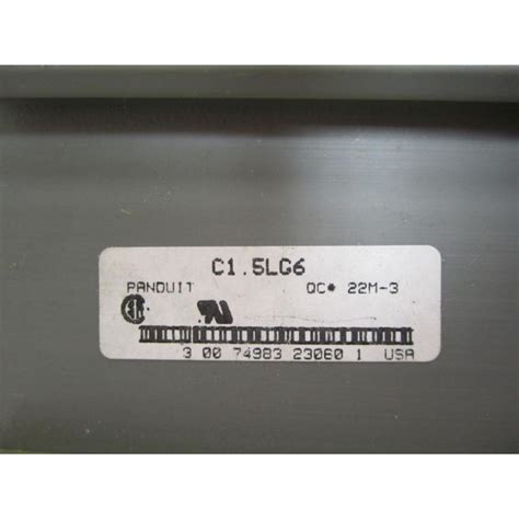 Panduit C1.5LG6 Wire Duct Cover Gray C15LG6 - Used - Mara Industrial