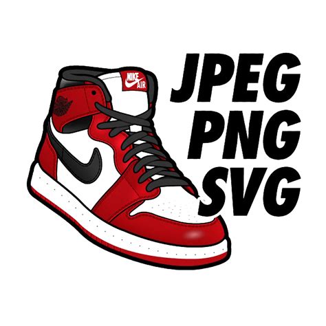 Sneakers Outline Air Jordan SVG, Jordan Logo Svg, Nike Logo Svg, Cake ...