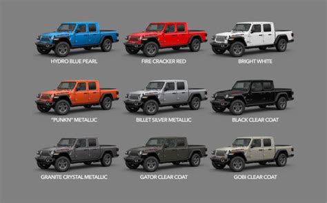 jeep gladiator colors – Jeep Gladiator (JT) News, Forum, Community ...