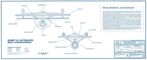 Excelsior Class Starship Blueprints