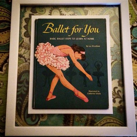 Vintage ballet book that I bought from an Etsy shop in a float frame ...