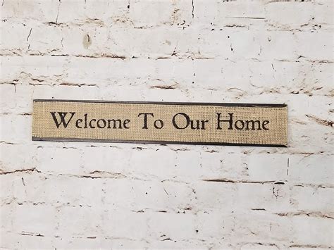 Welcome to Our Home Sign Wood Sign Wreath Sign Home Decor | Etsy