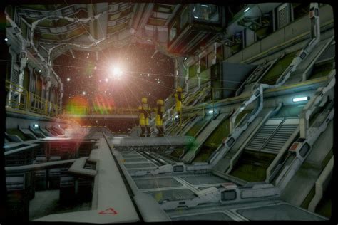 Sci-Fi Hangar Scene by lucia45 on deviantART | Scifi interior, Scene ...