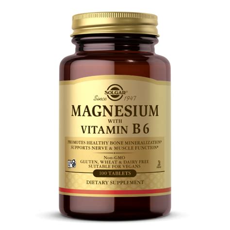 Magnesium with Vitamin B6 Tablets | General Health | Solgar