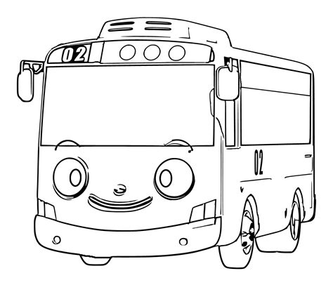 Tayo the Little Bus Coloring Pages - Free Coloring Pages Printables