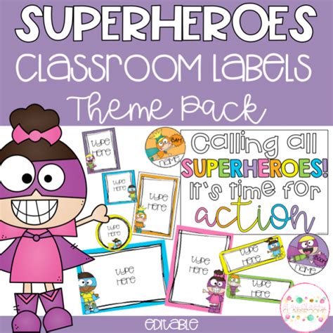 Superhero Classroom Theme Pack - Stay Classy Classrooms