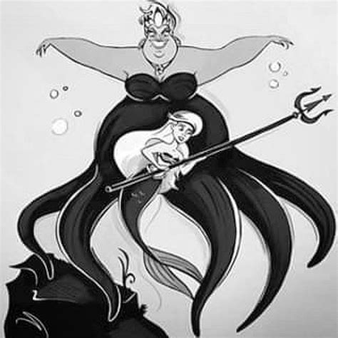 Pin by Dalmatian Obsession on Ursula | Sea witch, Humanoid sketch, Art