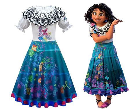 Disney Encanto Mirabel Dress, Costume For Girls Ages And Up, Outfit ...