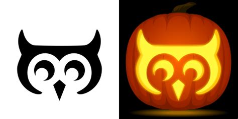 Free Easy Owl Pumpkin Stencil | Pumpkin carving, Owl pumpkin stencil ...