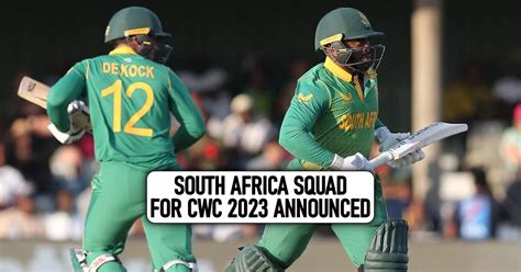 Temba Bavuma to lead as South Africa announce 15-men squad for ICC ...