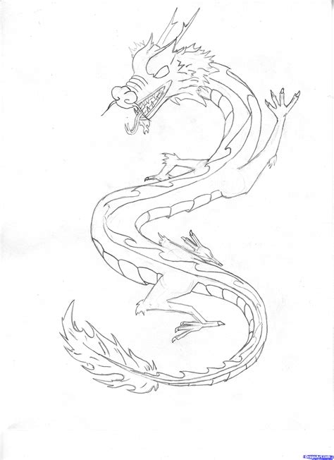 Free Chinese Dragon Drawing, Download Free Chinese Dragon Drawing png ...