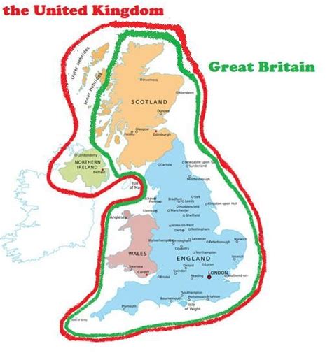 england v united kingdom v great britain map | The United Kingdom vs ...