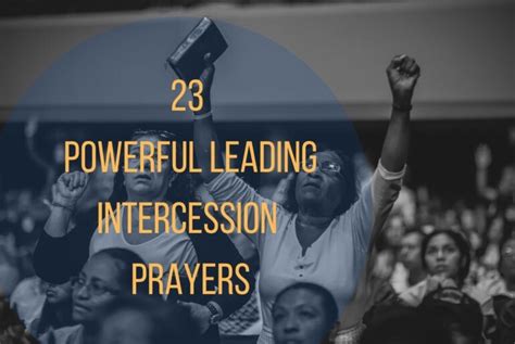 23 Powerful Leading Intercession Prayers