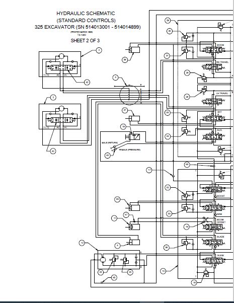 Bobcat 325 331 Excavator Wiring Electrical Schematic + Hydraulic ...