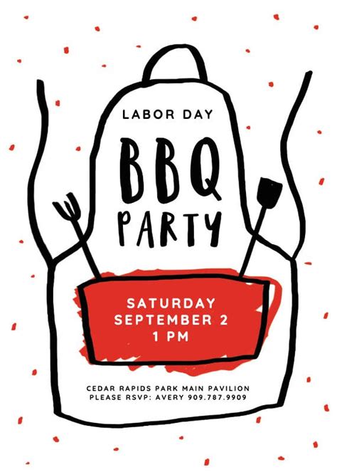 BBQ Rendezvous - Labor Day Invitation Template (Free) | Greetings Island