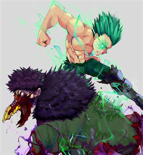 Deku full cowling 100 percent vs Overhaul by Jousamu on DeviantArt