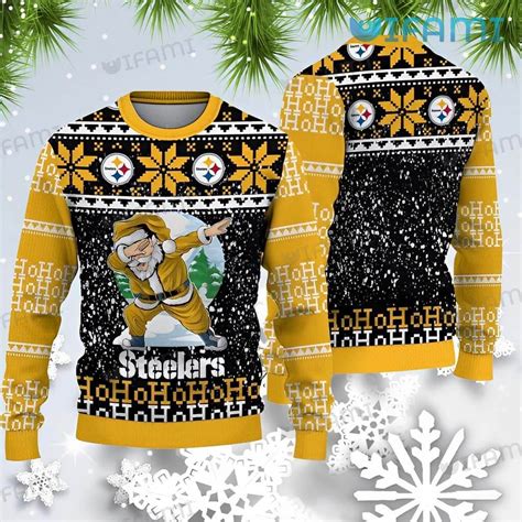 Steelers Christmas Sweater Santa Claus Pittsburgh Steelers Gift ...