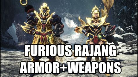 FURIOUS RAJANG - ALL WEAPONS AND ARMOR | MHW: ICEBORNE - NEW ARMOR SET ...